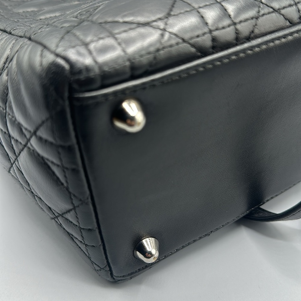 Christian Dior Large Lady Dior Bag Cannage Quilt Lambskin - Picture 6 of 16